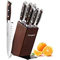 Cuchillos Cocina 7 Piezas- homgeek Juegos de Cuchillos Profesionales con Cuchillo Para Deshuesar- Hecho de Hoja de Acero…